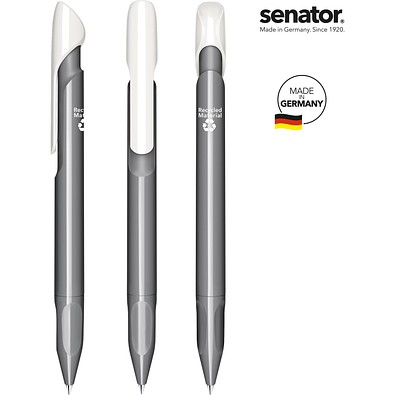 senator® Evoxx Duo Polished Recycled Druckkugelschreiber, cool gray 9