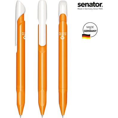 senator® Evoxx Duo Polished Recycled Druckkugelschreiber, orange 151