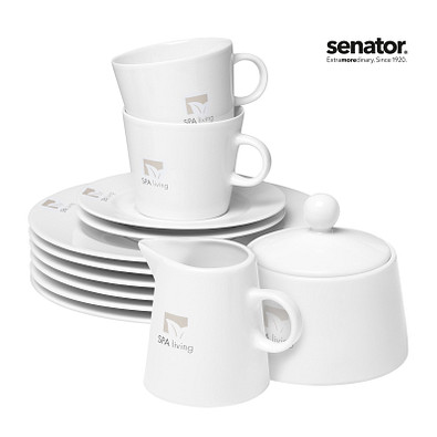 senator® Porzellanset Fancy Start-Up 74-teilig, weiß senator® Porzellanset Fancy Start-Up 74-teilig, weiß
