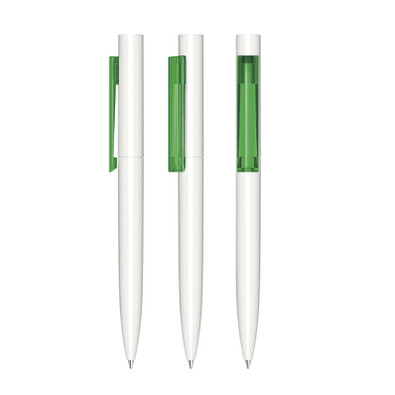 senator® Drehkugelschreiber Headliner Polished, blaue Mine, weiß,grün 347