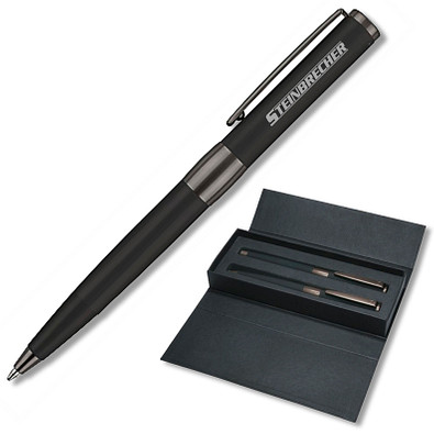 senator® Image Black Line Set, Kugelschreiber und Rollerball, blaue Mine