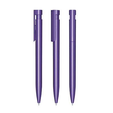 senator® Druckkugelschreiber Liberty Polished, blaue Mine, violett 267