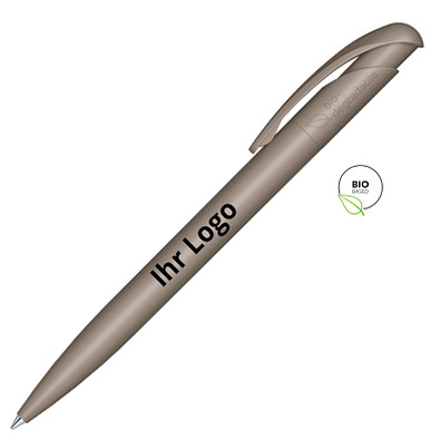 senator® Druckkugelschreiber Nature Plus, blaue Mine, dunkelgrau