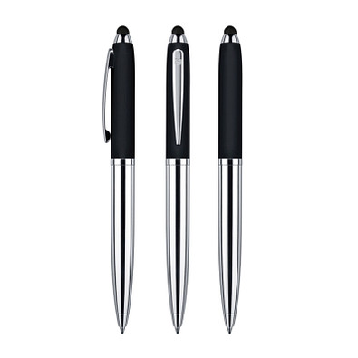 senator® Drehkugelschreiber Nautic Touch Pad Pen, blaue Mine, schwarz
