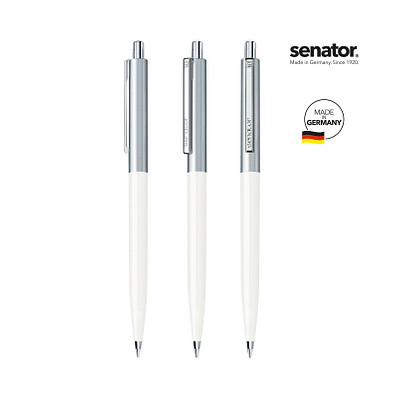 SENATOR Point Metal Druckkugelschreiber, weiß
