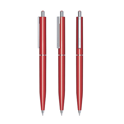 senator® Druckkugelschreiber Point Polished, blaue Mine, rot 186