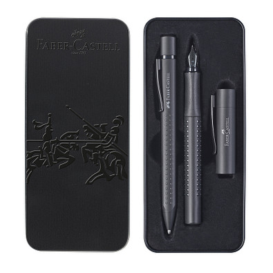 Faber-Castell Geschenkset Grip Edition all black