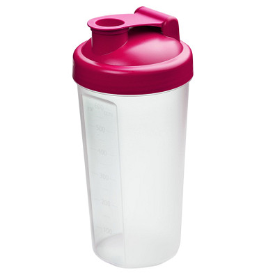 Shaker Protein, 0,6 l, berry/transparent