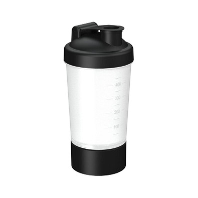 Shaker Protein, Pro 1, 0,40 l, transparent/schwarz