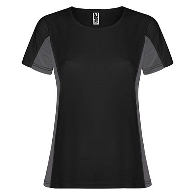 Shanghai Sport T-Shirt für Damen, schwarz / Dark Lead, XL