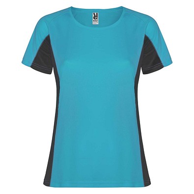 Shanghai Sport T-Shirt für Damen, türkis / Dark Lead, XL