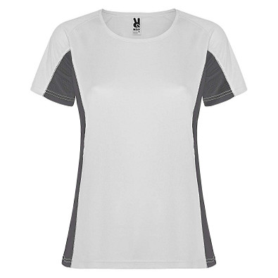 Shanghai Sport T-Shirt für Damen, weiß / Dark Lead, XL