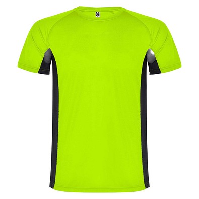 Shanghai Sport T-Shirt für Kinder, Fluor Green / schwarz, 16