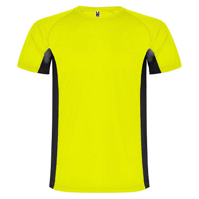 Shanghai Sport T-Shirt für Kinder, Fluor Yellow / schwarz, 12