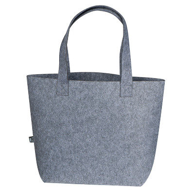 Shopper aus RPET Filz , grau