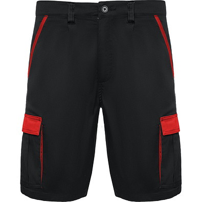 Workwear Shorts Tahoe, L, schwarz/rot