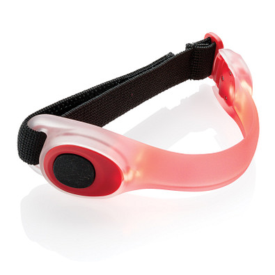 XD COLLECTION Sicherheitsband mit LED, rot/schwarz