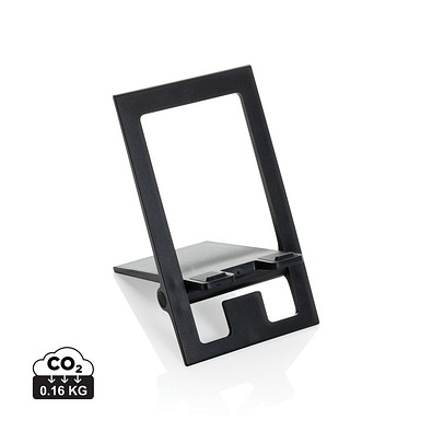 SnapStand faltbarer Telefonständer aus RCS recyceltem ABS, schwarz