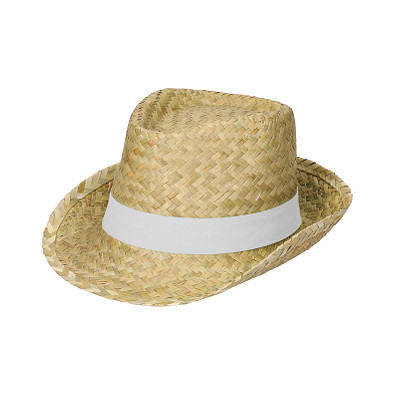 Sommerhut Kuba, natur/weiß