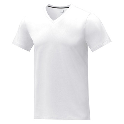 Somoto T-Shirt mit V-Ausschnitt für Herren, weiss, XS