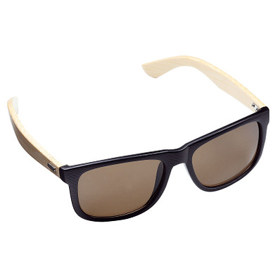 Sonnenbrille Bamboo, schwarz/braun
