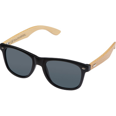 Sonnenbrille mit Bambusbügeln, beige