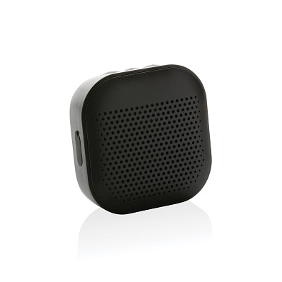 Soundbox 3W Lautsprecher aus RCS recyceltem Kunststoff, schwarz