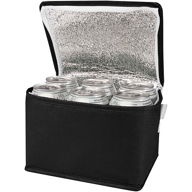 Spectrum Kühltasche aus recyceltem GRS Non Woven für 6 Dosen 4 L, schwarz