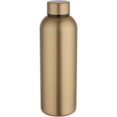 Spring 750 ml RCS-zertifizierte einwandige Trinkflasche aus recyceltem Edelstahl, gold