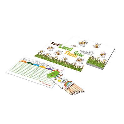 Stadt-Land-Fluss-Set, Individuell, Digitaldruck, 1-seit. Druck