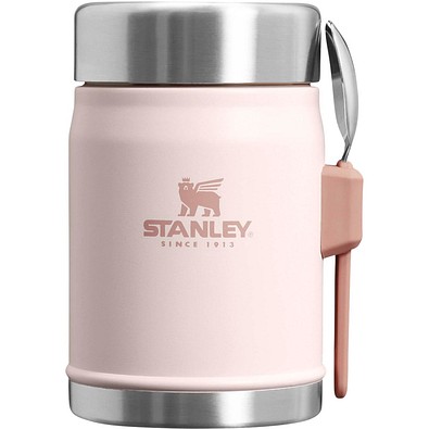 Stanley 400ml Legendary Food Jar Lunchpot mit Göffel, hellrosa