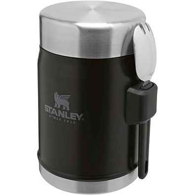 Stanley 400ml Legendary Food Jar Lunchpot mit Göffel, mattschwarz
