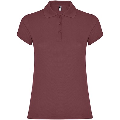 Star Poloshirt für Damen, Berry Red, M