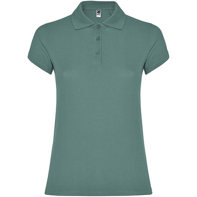 Star Poloshirt für Damen, Calm Blue, M