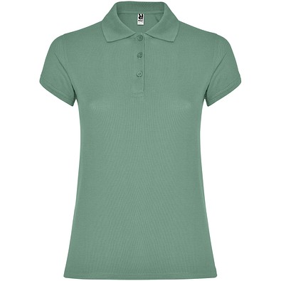 Star Poloshirt für Damen, Dark Mint, L