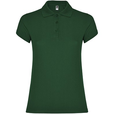 Star Poloshirt für Damen, dunkelgrün, M