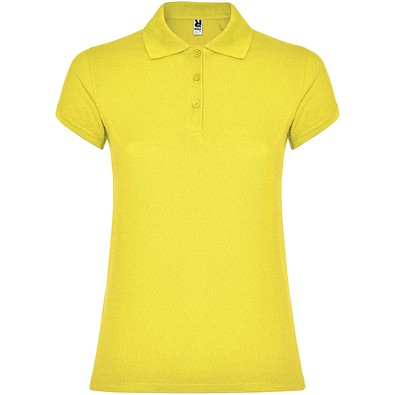 Star Poloshirt für Damen, gelb, 2XL