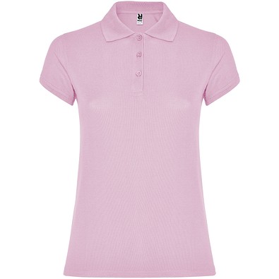 Star Poloshirt für Damen, hellrosa, 2XL
