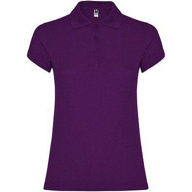 Star Poloshirt für Damen, lila, 2XL