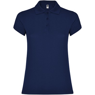 Star Poloshirt für Damen, Navy Blue, 2XL