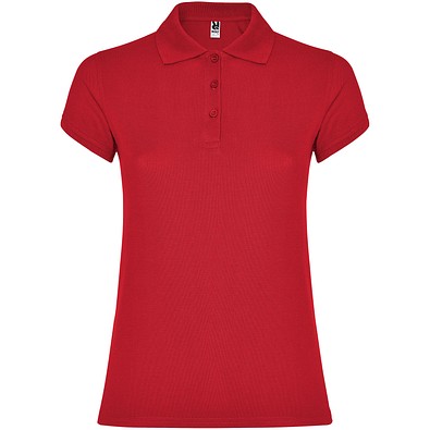 Star Poloshirt für Damen, rot, L