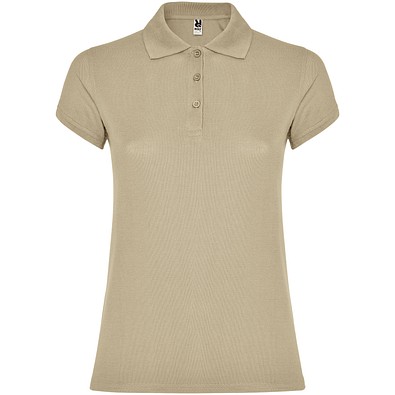 Star Poloshirt für Damen, sand meliert, L