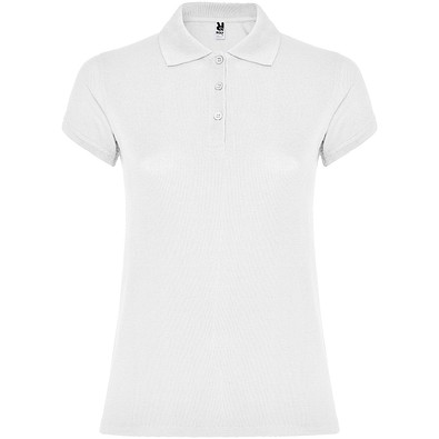 Star Poloshirt für Damen, weiss, XL