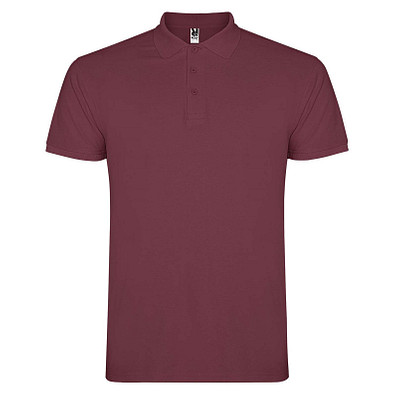 Star Poloshirt für Herren, Berry Red, M