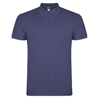 Star Poloshirt für Herren, Blue Denim, S
