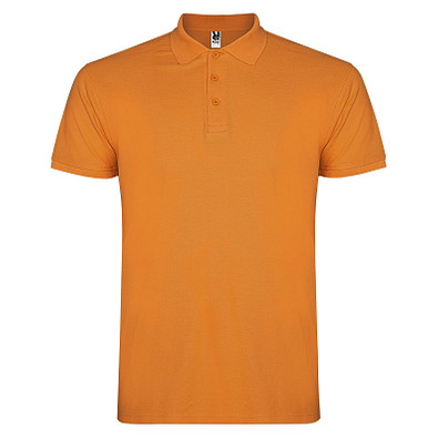 Star Poloshirt für Herren, orange, S