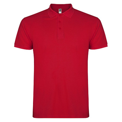 Star Poloshirt für Herren, rot, M