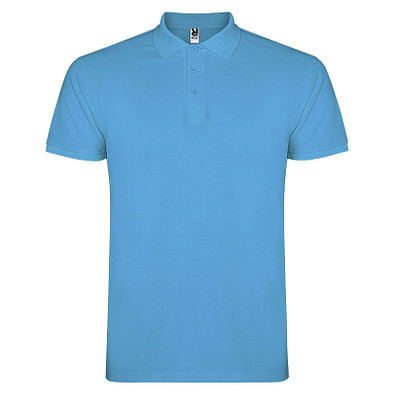 Star Poloshirt für Herren, türkis, L