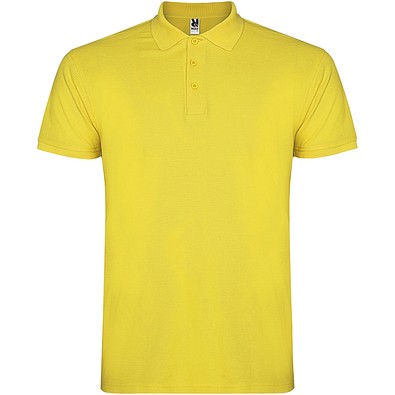 Star Poloshirt für Kinder, gelb, 7/8
