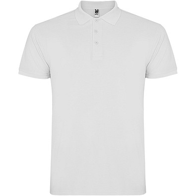 Star Poloshirt für Kinder, weiss, 7/8